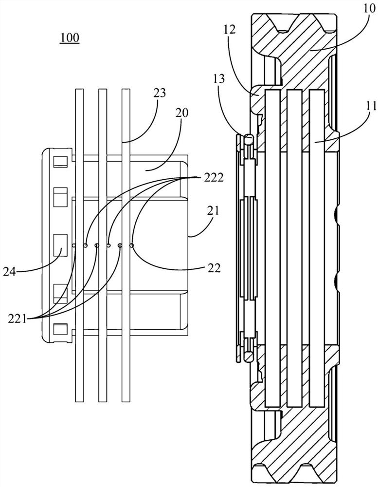 Synchronizing device, synchronizing device speed control system and vehicle