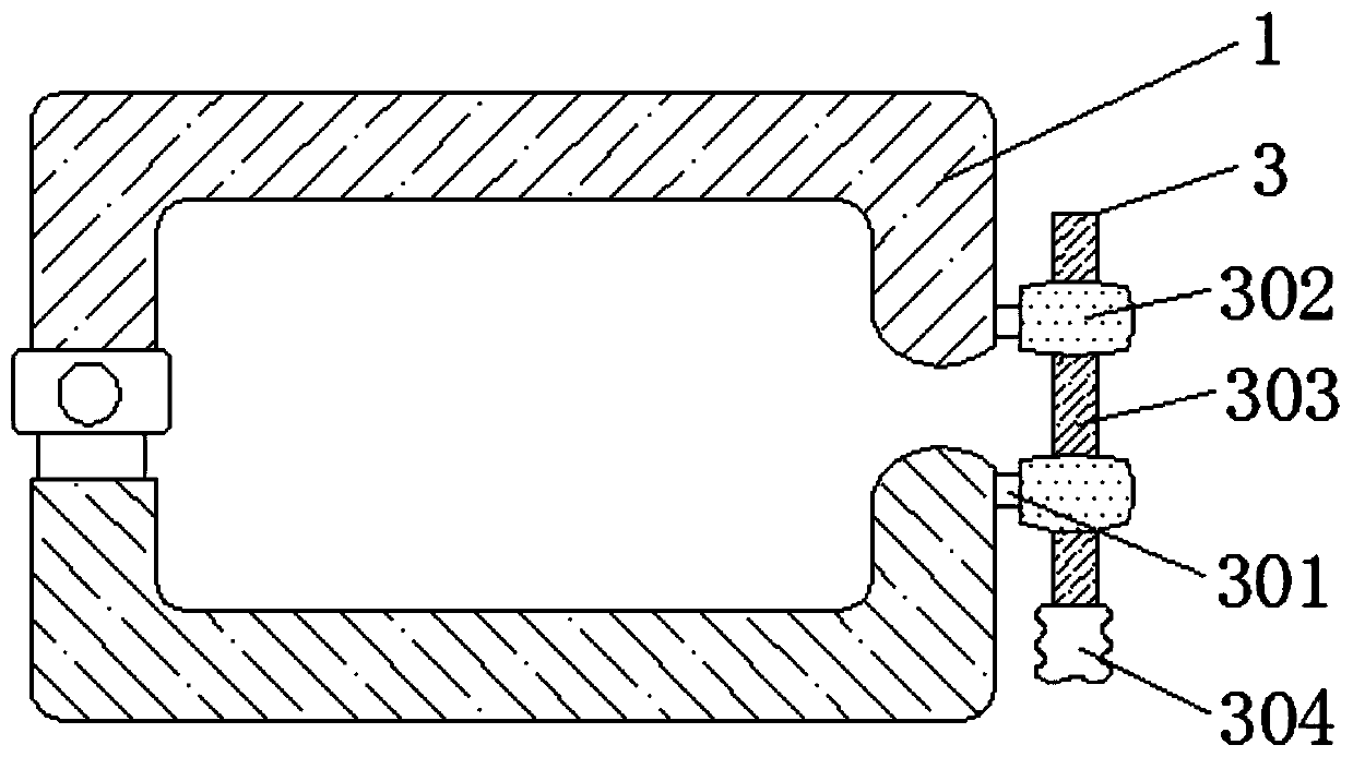 A wide-mouth flowerpot handling device based on six-sided clamping and lifting