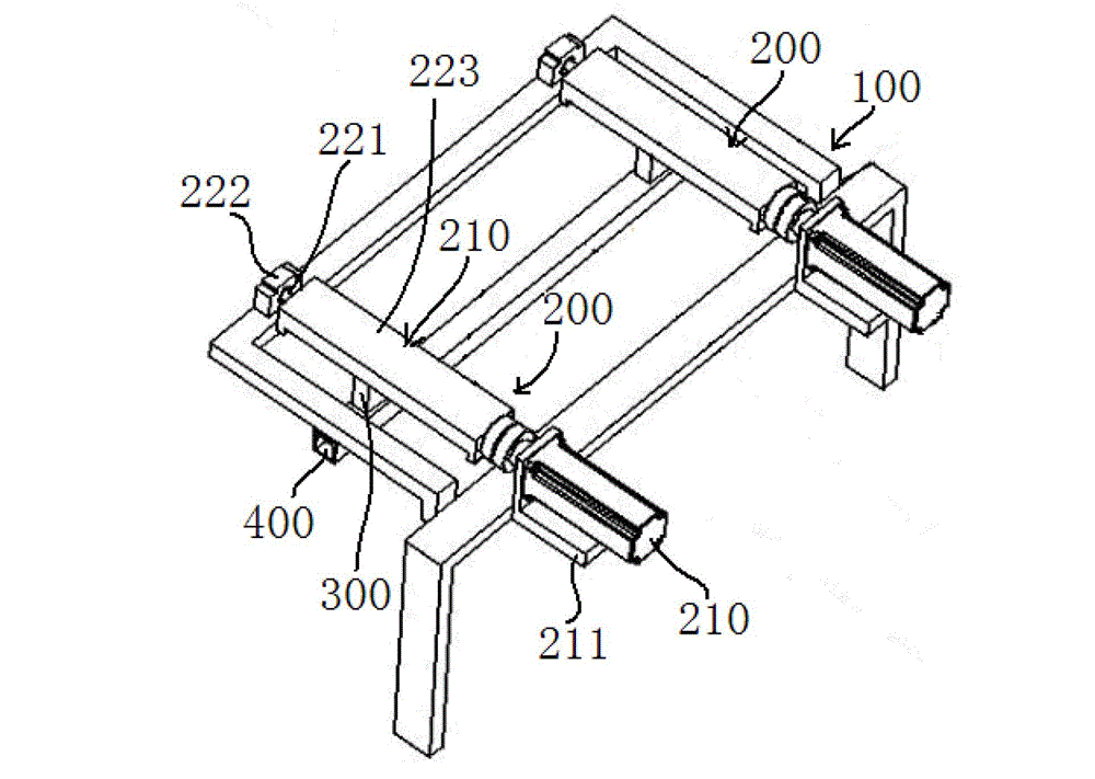 Conveying device conveying remaining glass bottles in bottle outlet opening of sterilizing dryer to filling machine