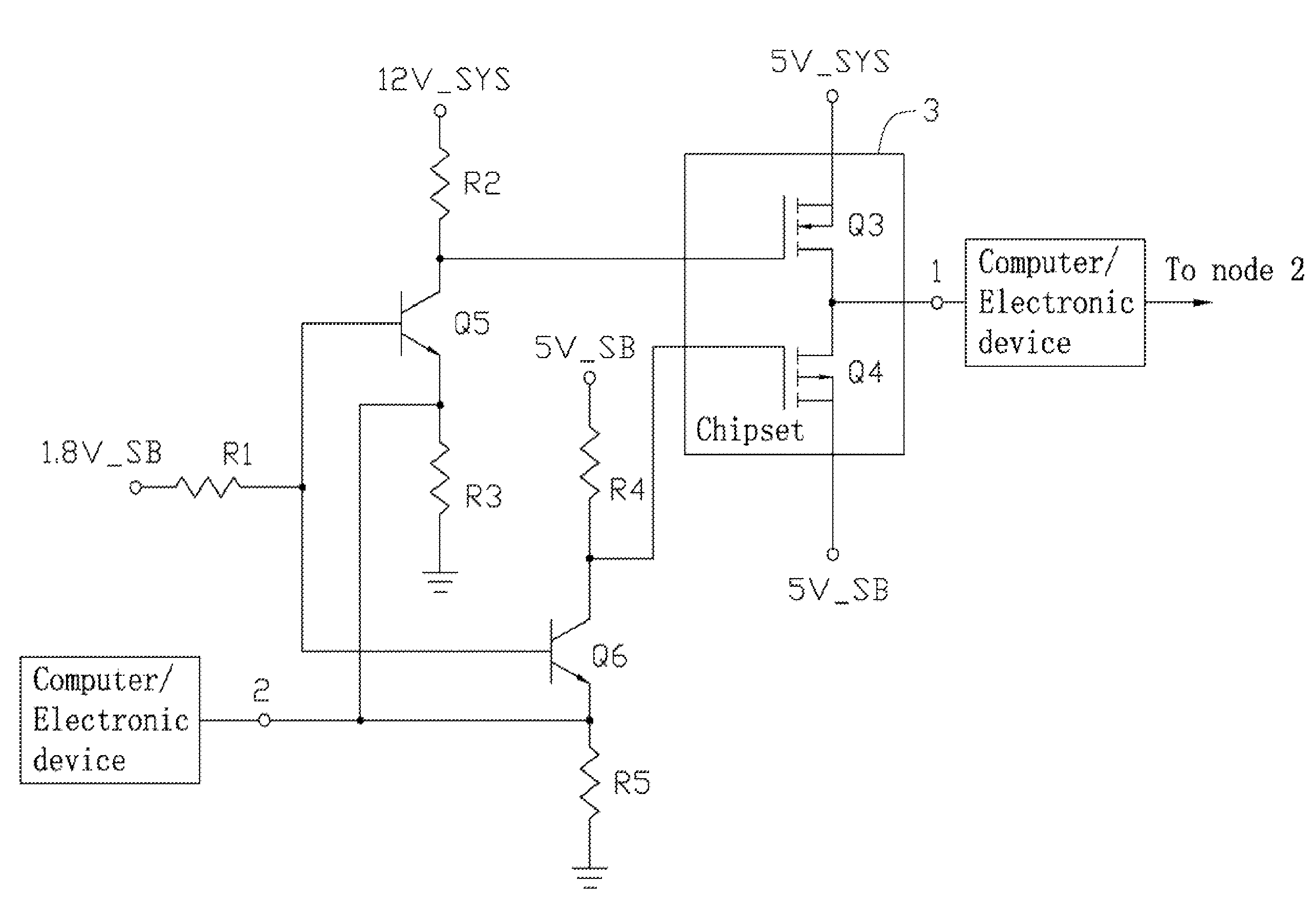 Supply voltage switching circuit