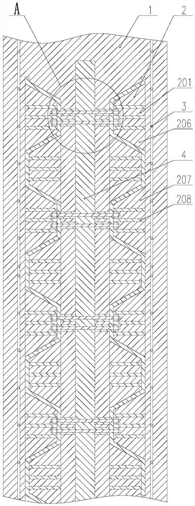 Steel reinforced concrete composition slab