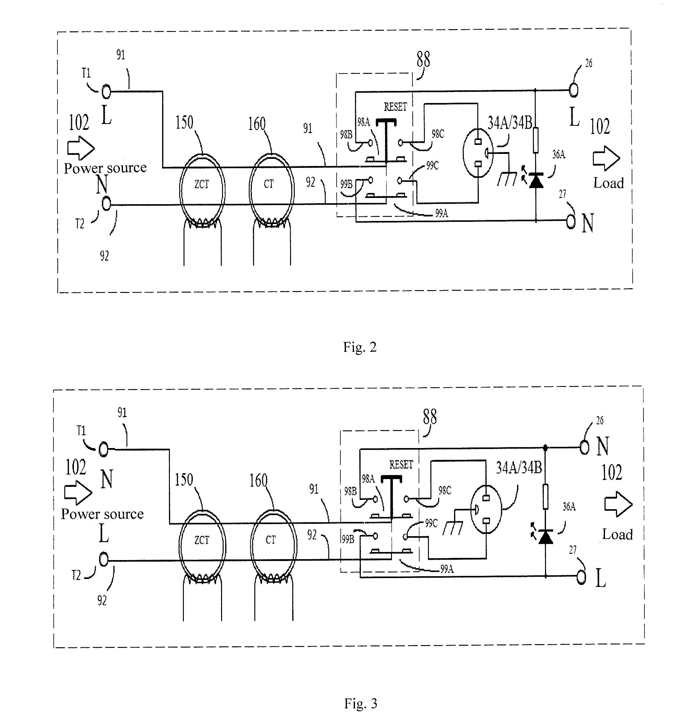 Circuit protection device with automatic fault monitoring and detection function