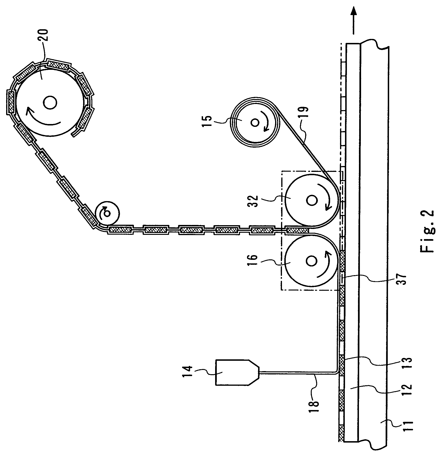 Laminating system, IC sheet, roll of IC sheet, and method for manufacturing IC chip