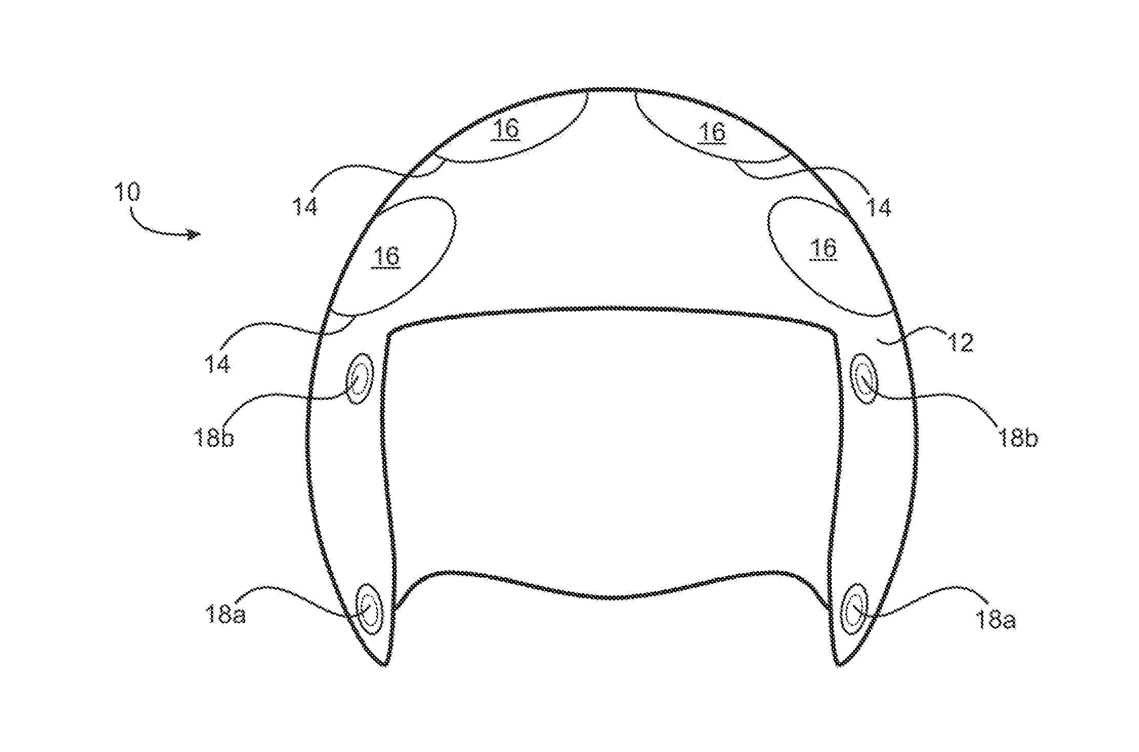 Helmet with multiple protective zones