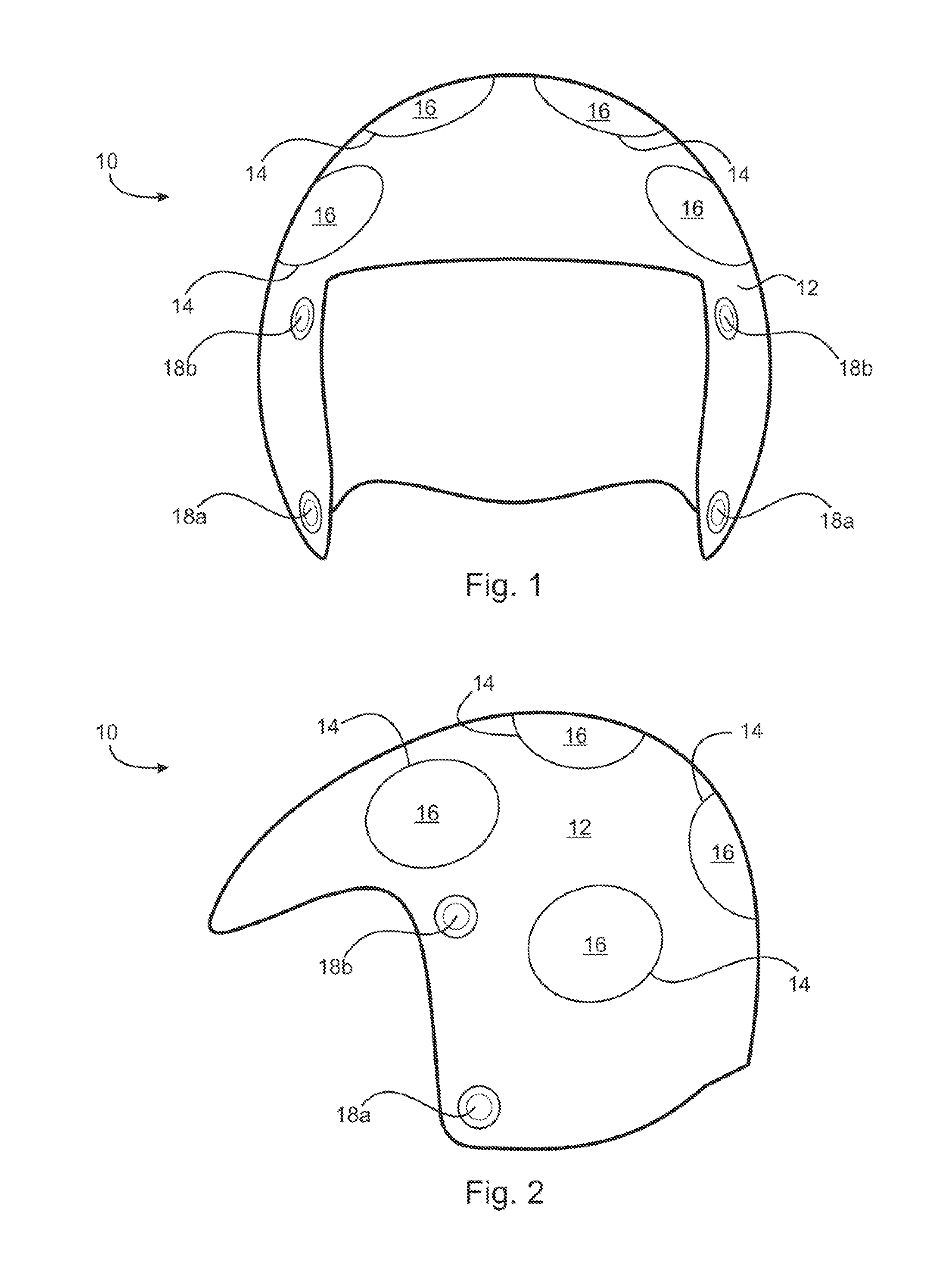 Helmet with multiple protective zones