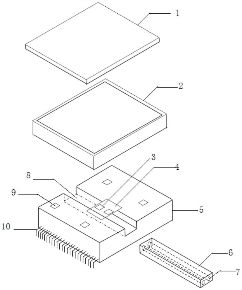 Refrigeration type LTCC micro-system based on metal micro-channels and preparation method of refrigeration type LTCC micro-system