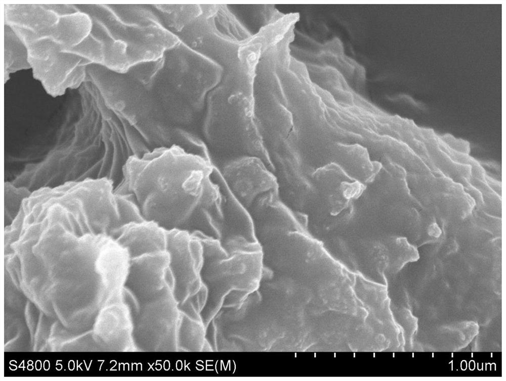 Nitrogen and sulfur co-doped biocarbon/SnO2/SnS/S composite material, preparation method and application