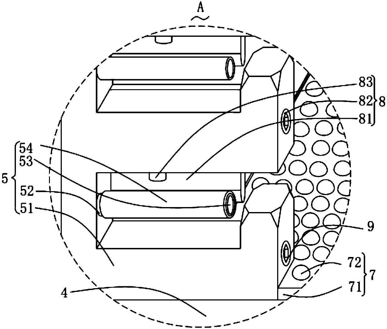 High-hardness three-layer co-extrusion wood plastic profile