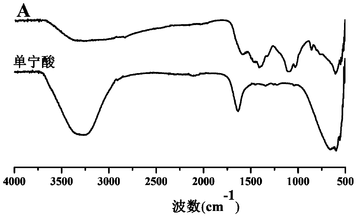 Tannic acid modified polyethyleneimine compound, preparation method thereof and gene vector