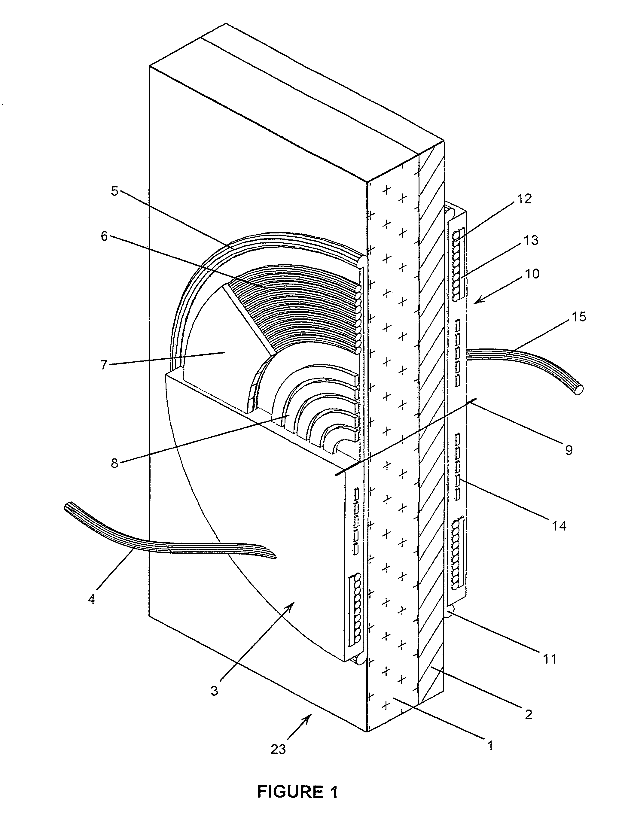 Inductive transmission of power and data through ceramic armor panels