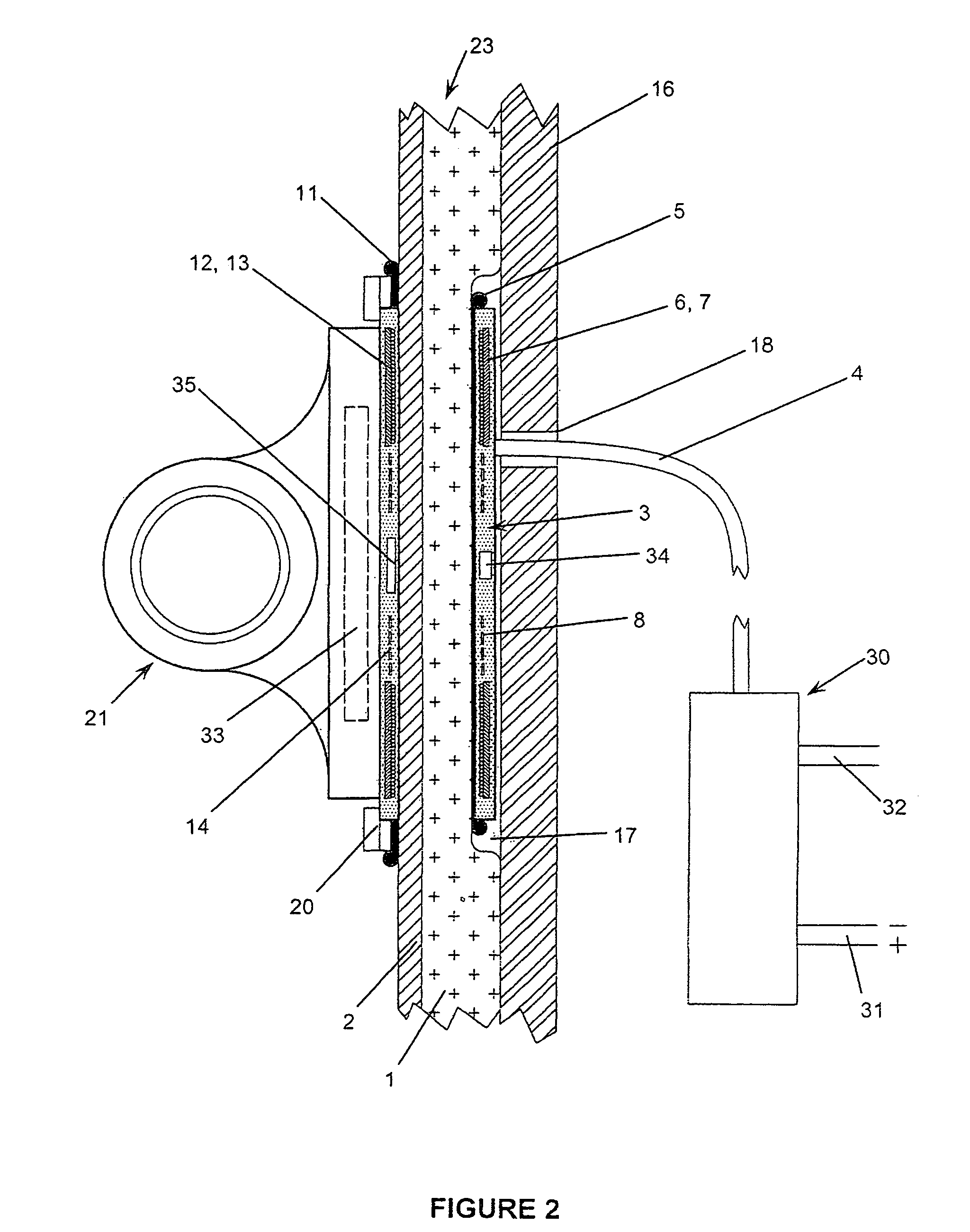 Inductive transmission of power and data through ceramic armor panels