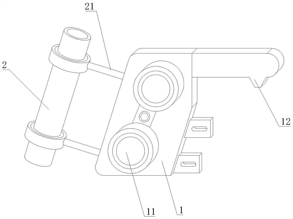 Door lock device for landing door of elevator and landing door device of elevator