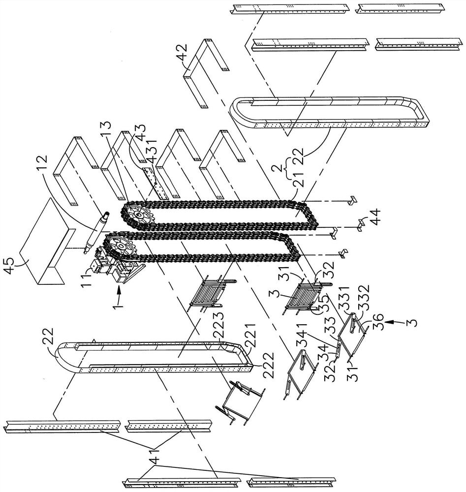 Emergency self-propelled escape ladder structure