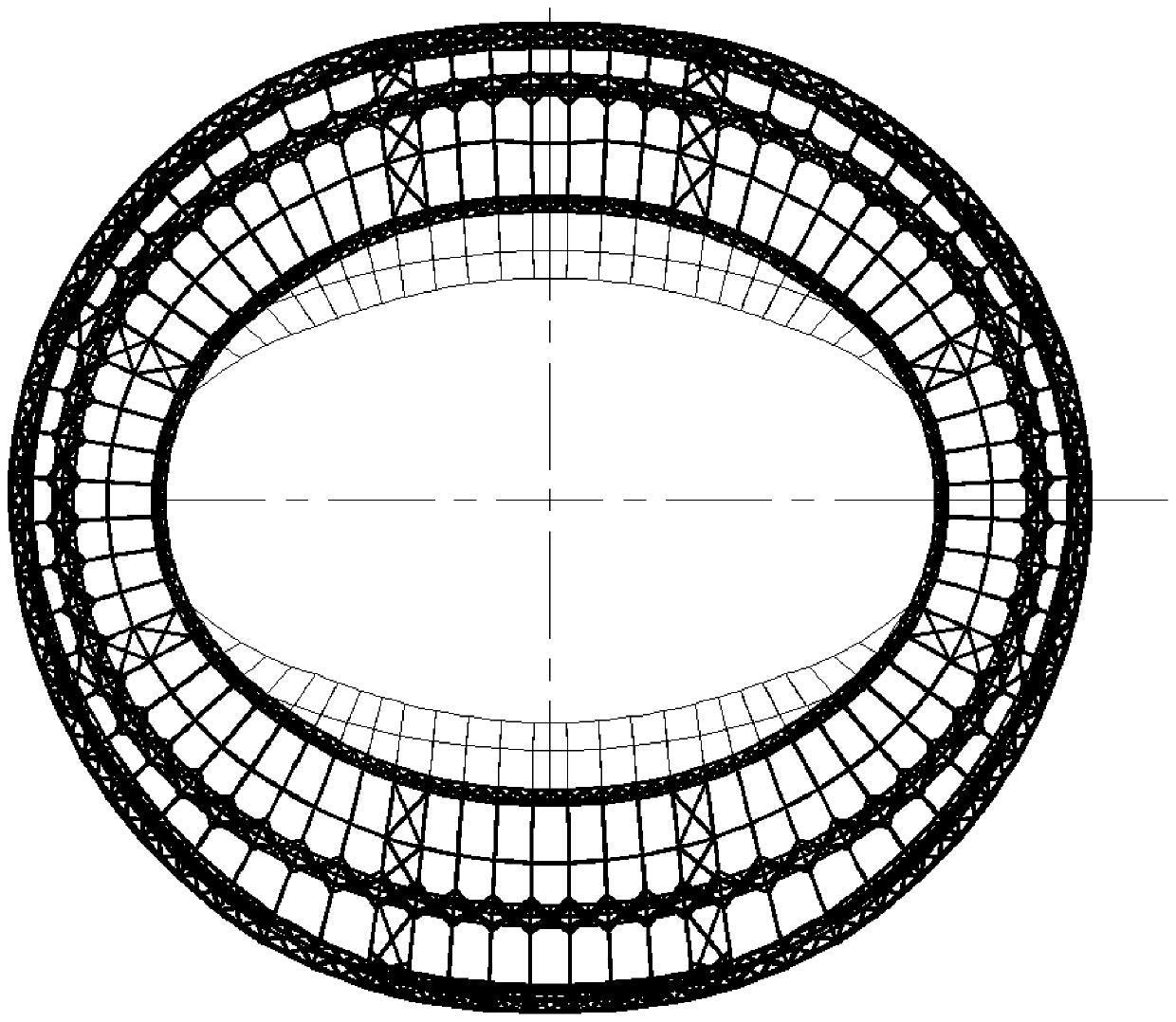 Suspension type roof for stadium transformation and roof construction method