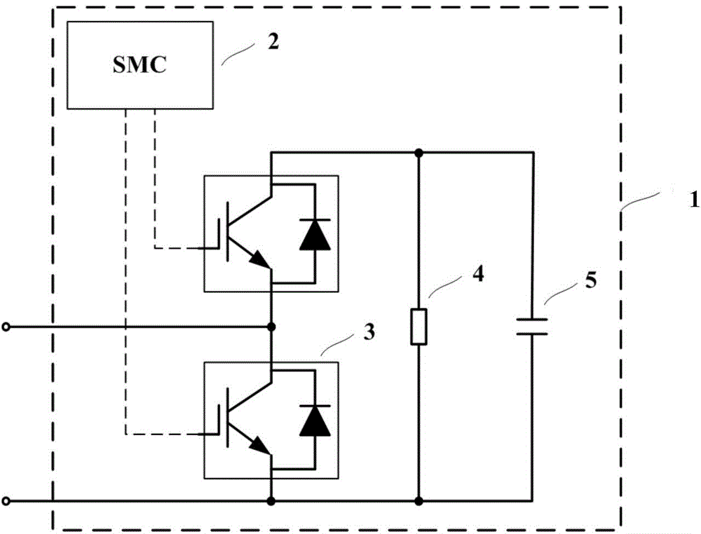 Controllable voltage source type submodule protection method