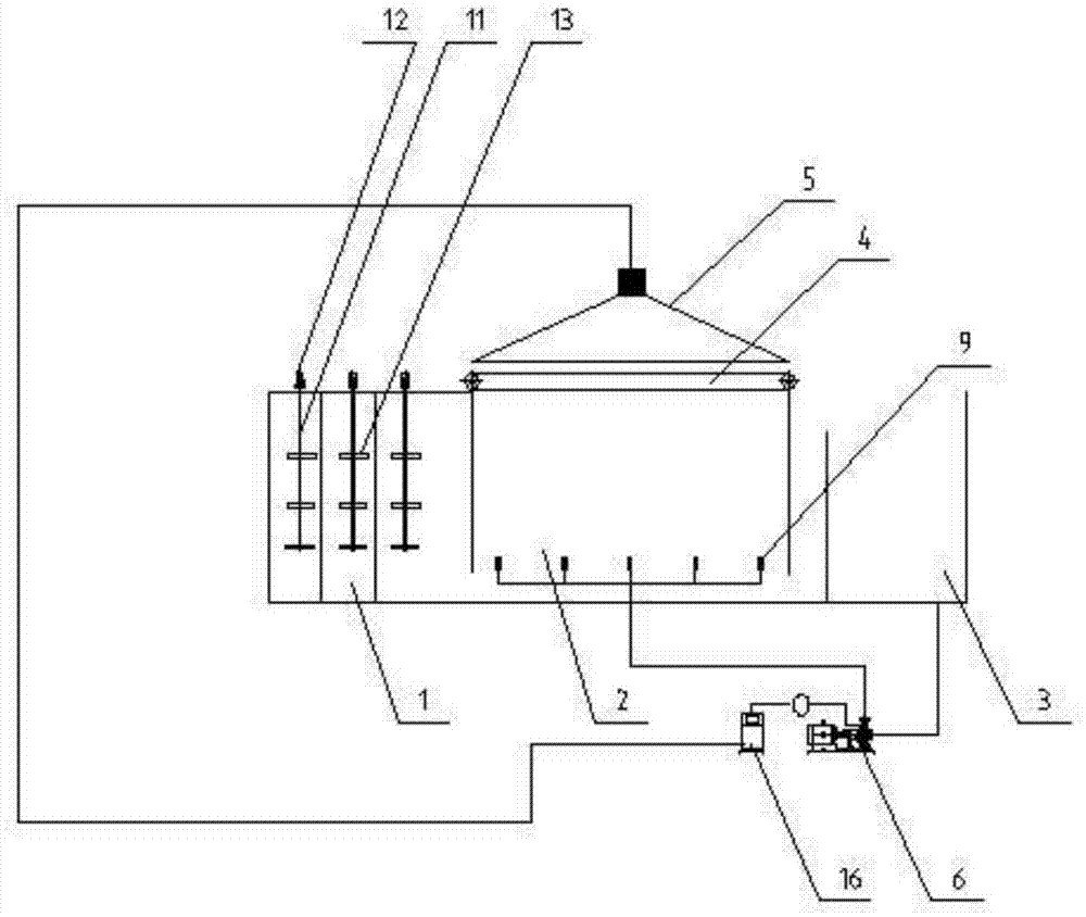 Ozone gas floatation circular processing apparatus