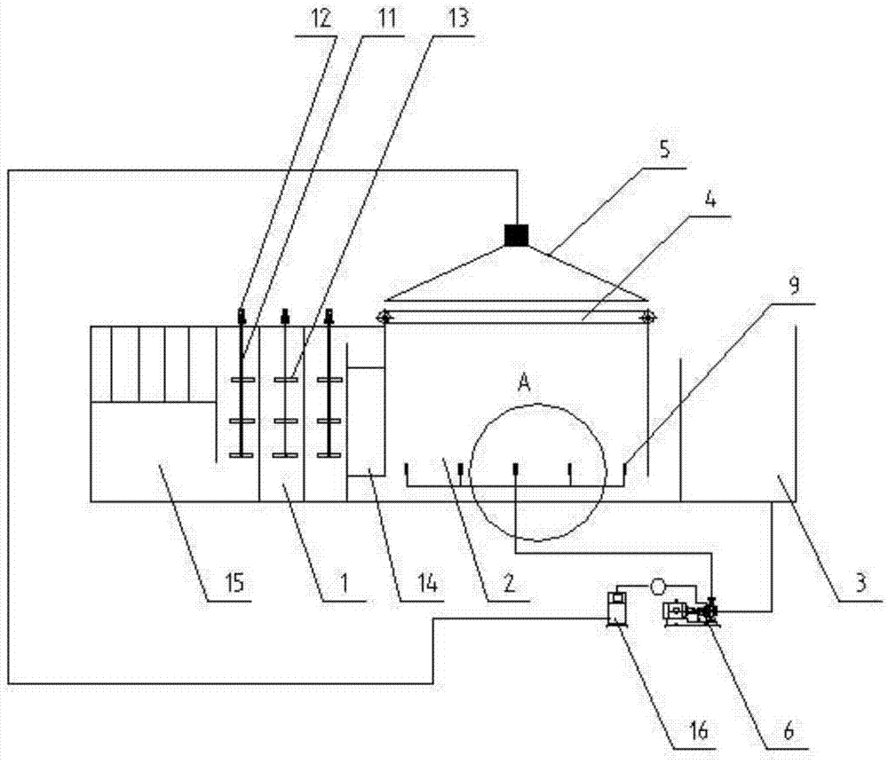 Ozone gas floatation circular processing apparatus