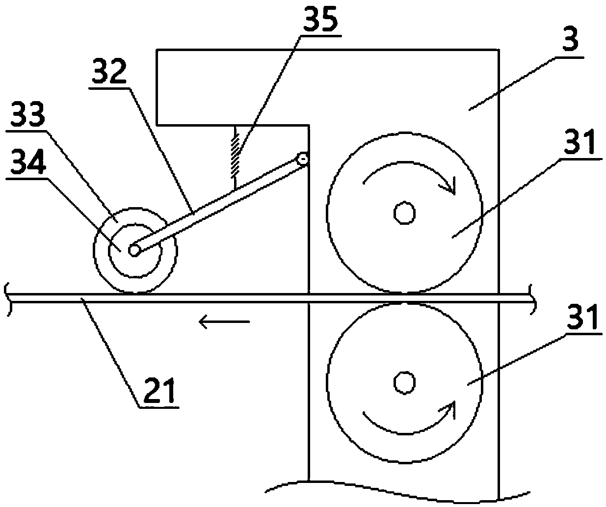 Transmission slip monitoring device for ring cold machine