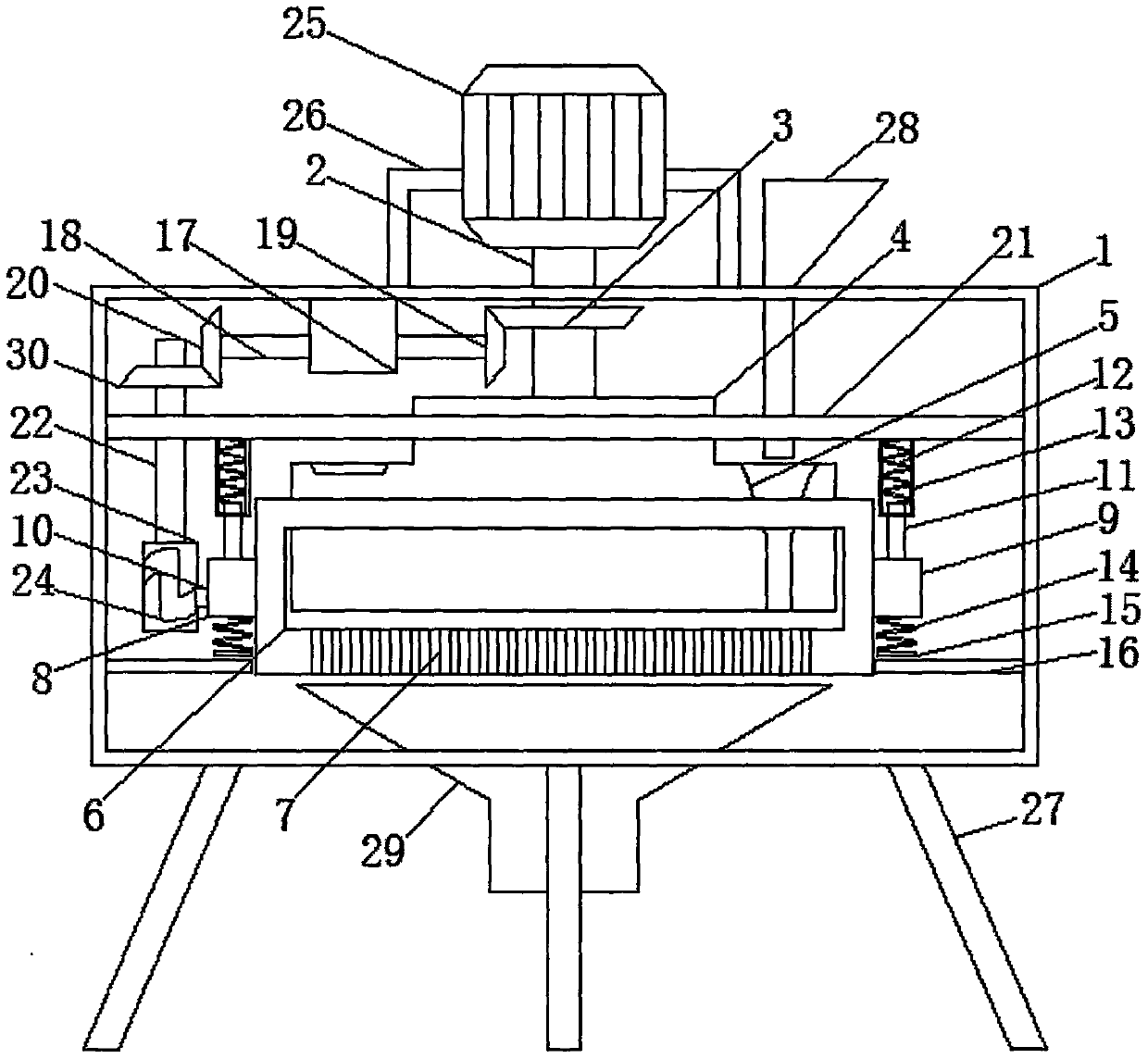 Flour grinding machine for rice noodle processing