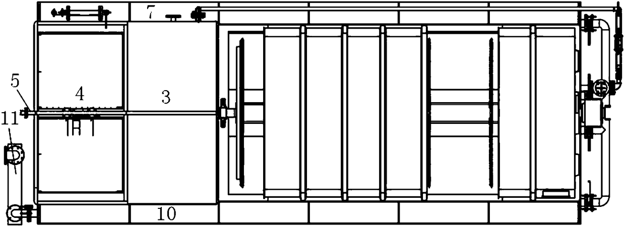 Integrated biological rotating disk equipment applied to deep treatment of distributed type domestic wastewater