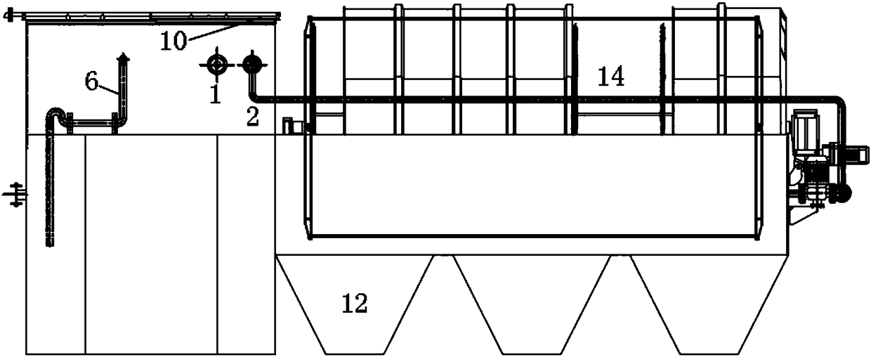 Integrated biological rotating disk equipment applied to deep treatment of distributed type domestic wastewater