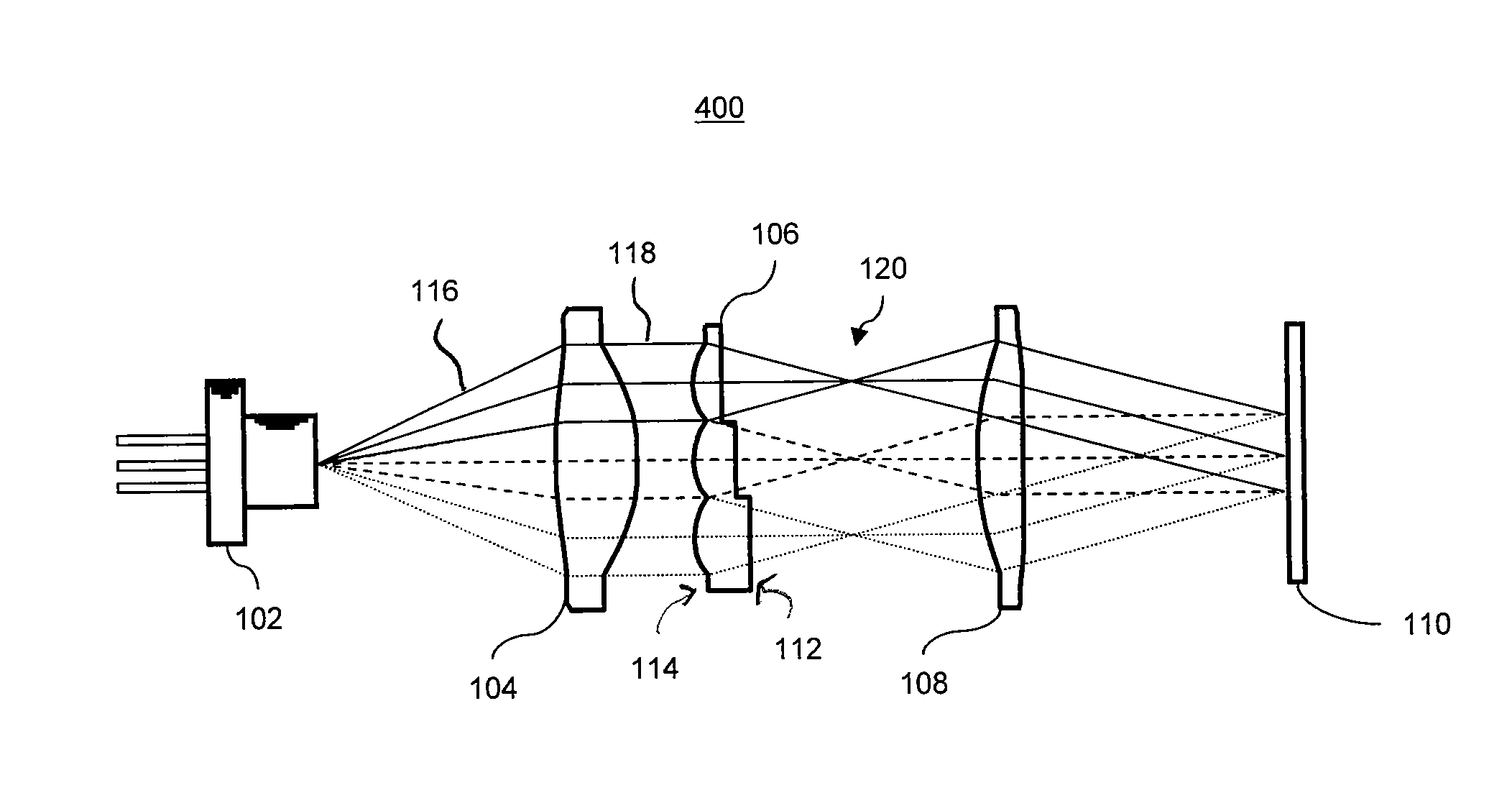 Laser speckle reduction element