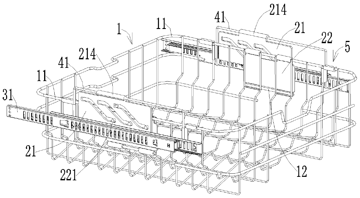 Shelf mechanism and dish washing machine