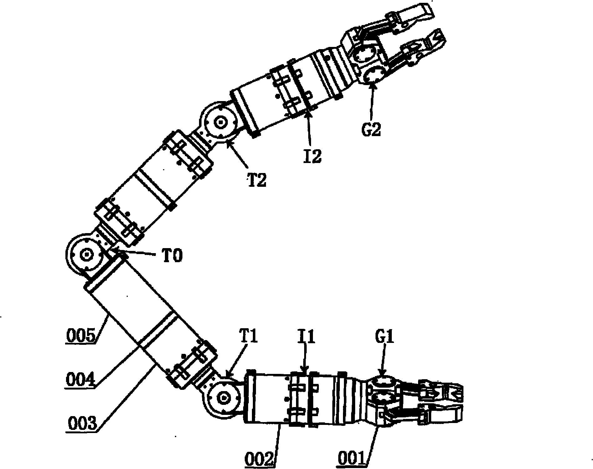 Modularized biomimetic climbing robot