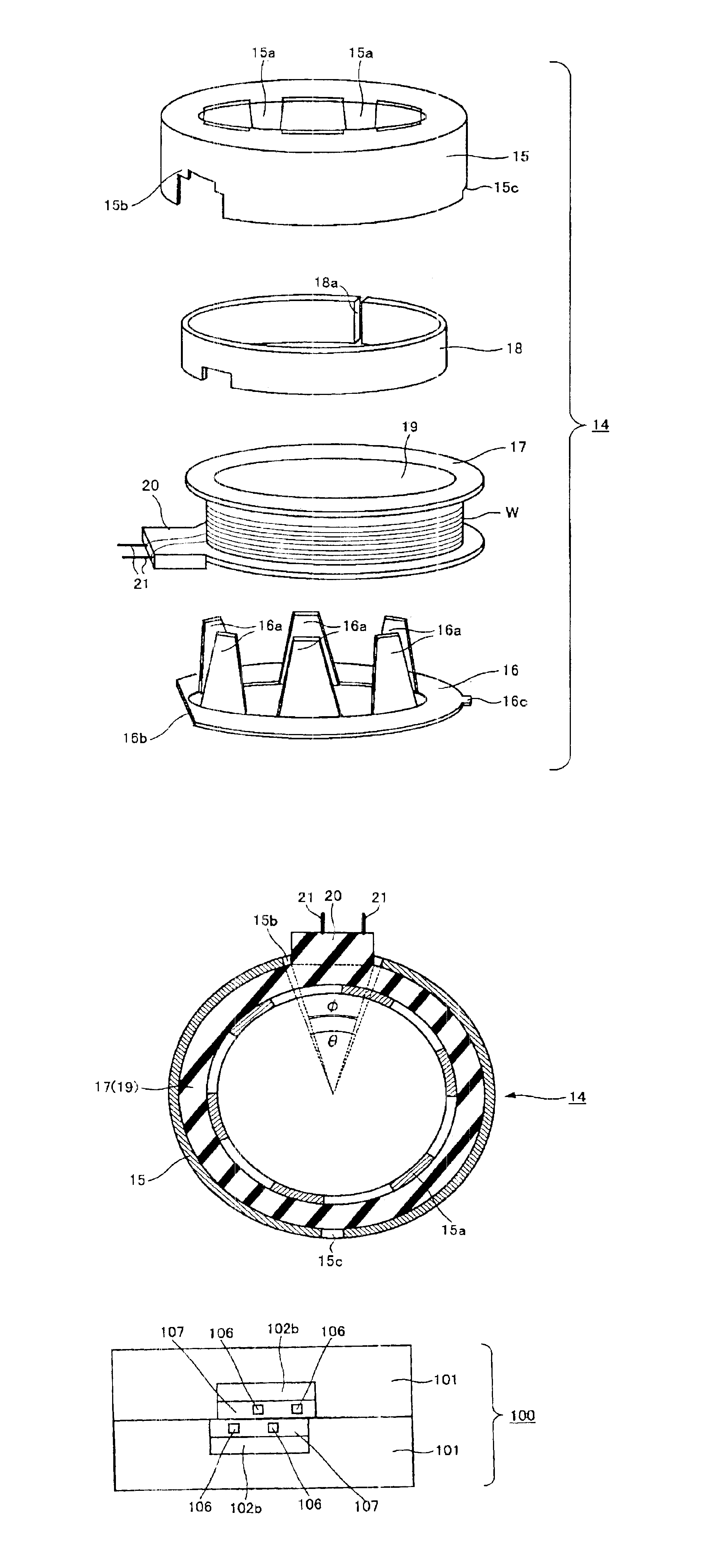 Stator sub-assembly, stator assembly, motor and manufacturing method of stator assembly