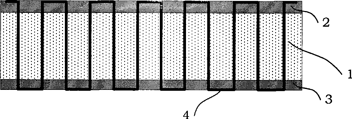 Foam reinforced sandwich structure with fiber bundle and preparation method using sewing-thermal expansion curing molding