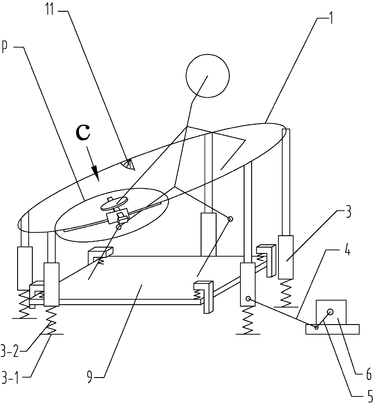 Plyometric discus core stability strength training and motion information feedback monitoring device