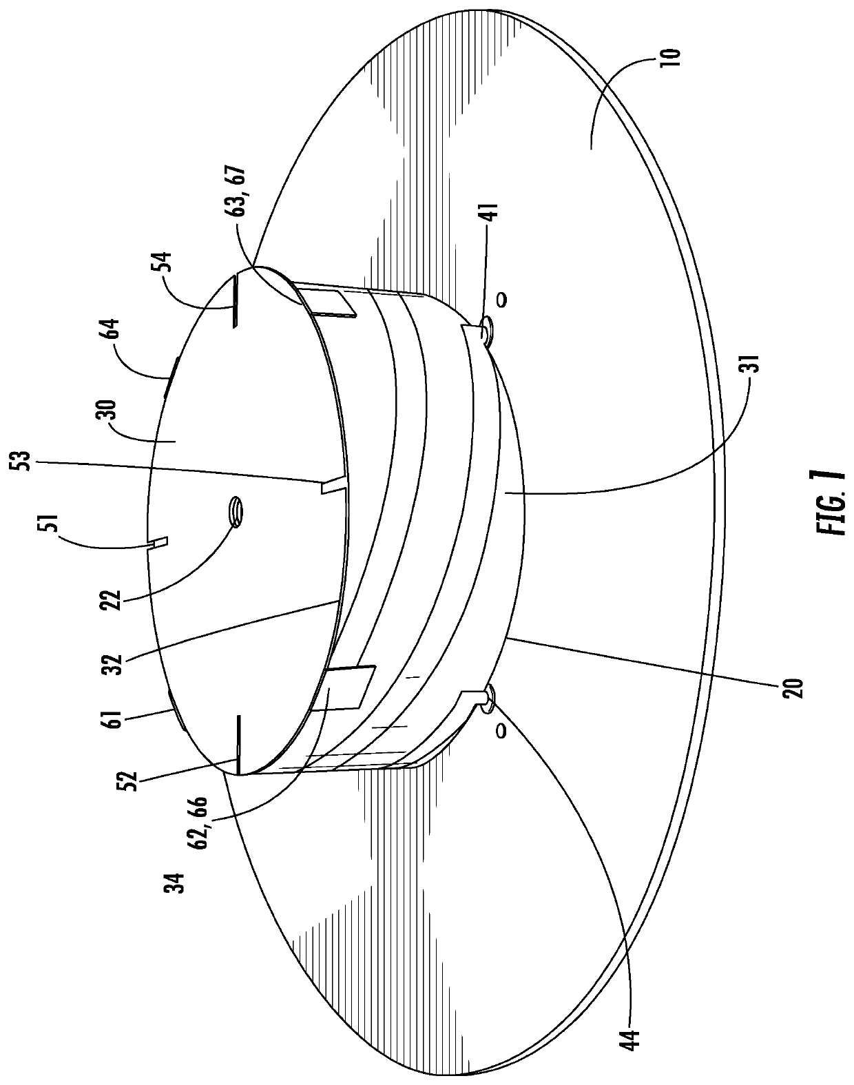 Low profile dual-band quadrifilar antenna