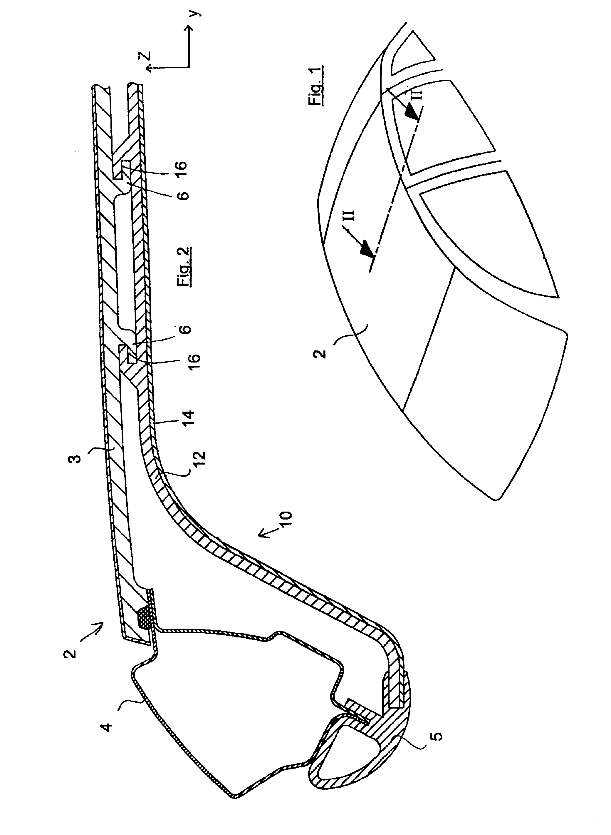 Roof component, in particular an inner liner for a vehicle roof, and a method of producing same