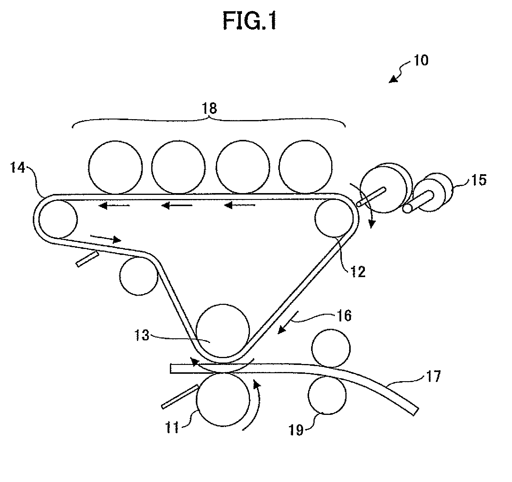 Image forming device adapted to control speed difference between first rotary member and second rotary member