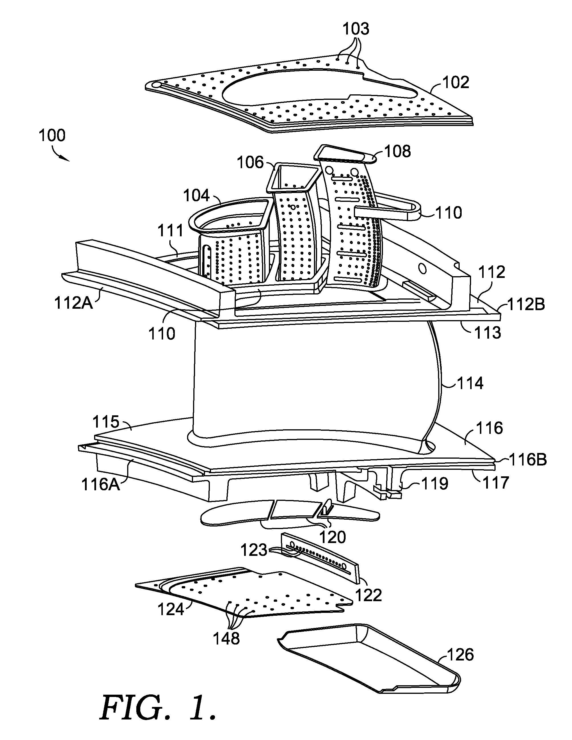 Cooled gas turbine vane assembly