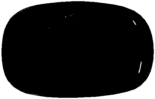 Granular double-layer reaction glaze and preparation method