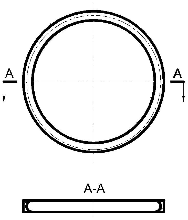 Core fixing ring and method for making soluble core of swirler