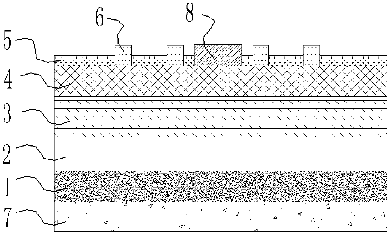 Vertical conduction gallium nitride power diode and preparation method thereof