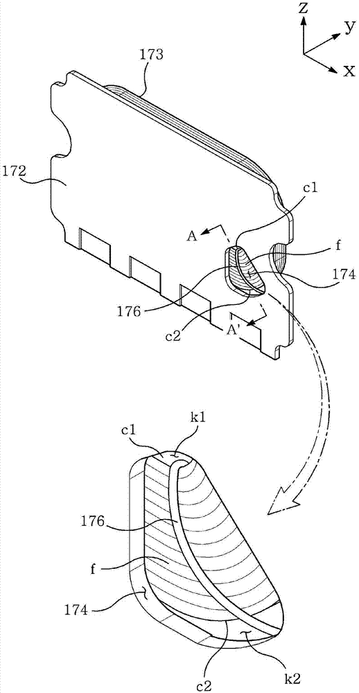 Camera module having a side actuator