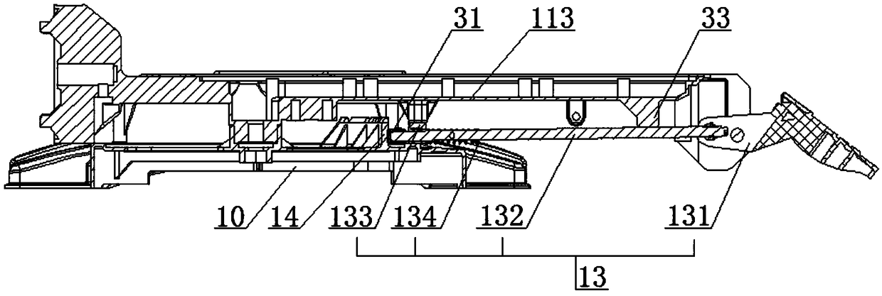 A kind of oblique pull cutting machine