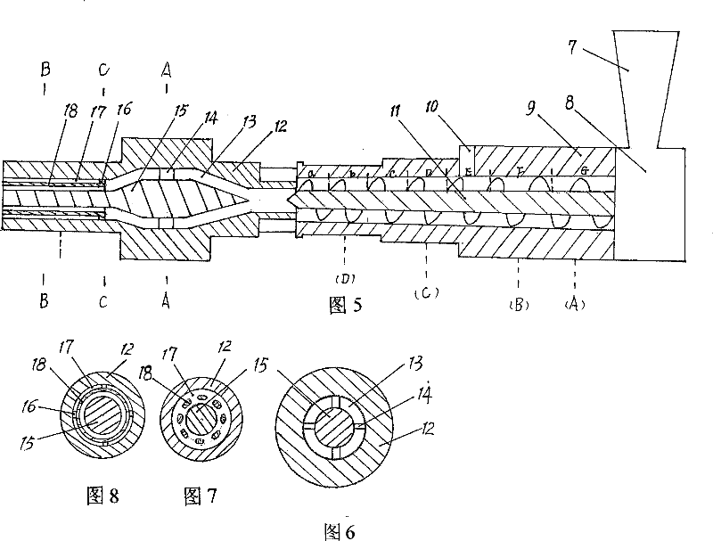 Hollow silencing pipeline molding equipment