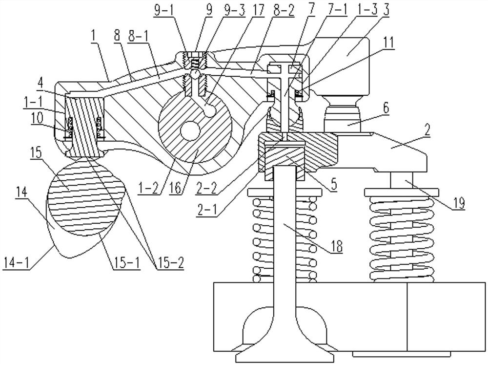 Hydraulic clearance self-adjusting special driving cam combined type valve driving device