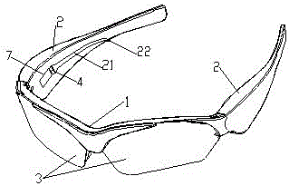 Audio output intelligent glasses