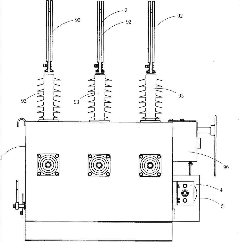 Permanent-magnetic high-voltage vacuum circuit breaker