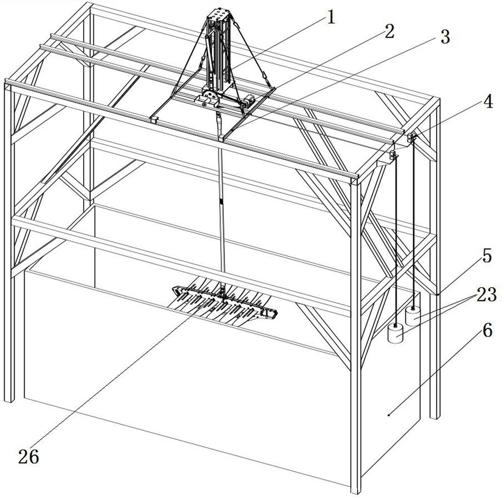 Device for testing wave power conversion efficiency of wave glider