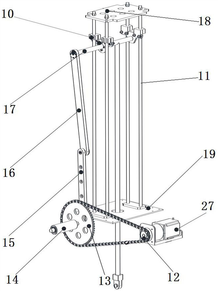 Device for testing wave power conversion efficiency of wave glider