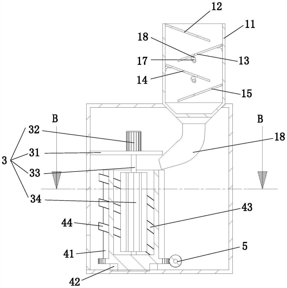 Drying device for filamentous crops