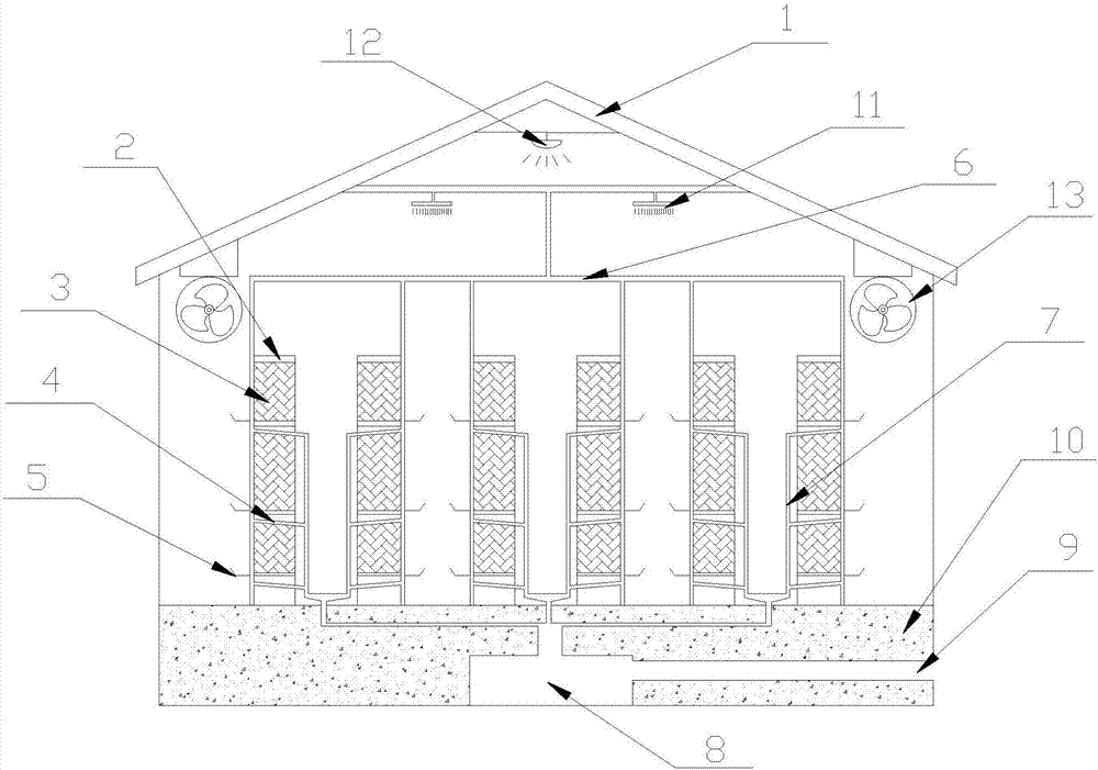 Multifunctional chicken house for raising broilers