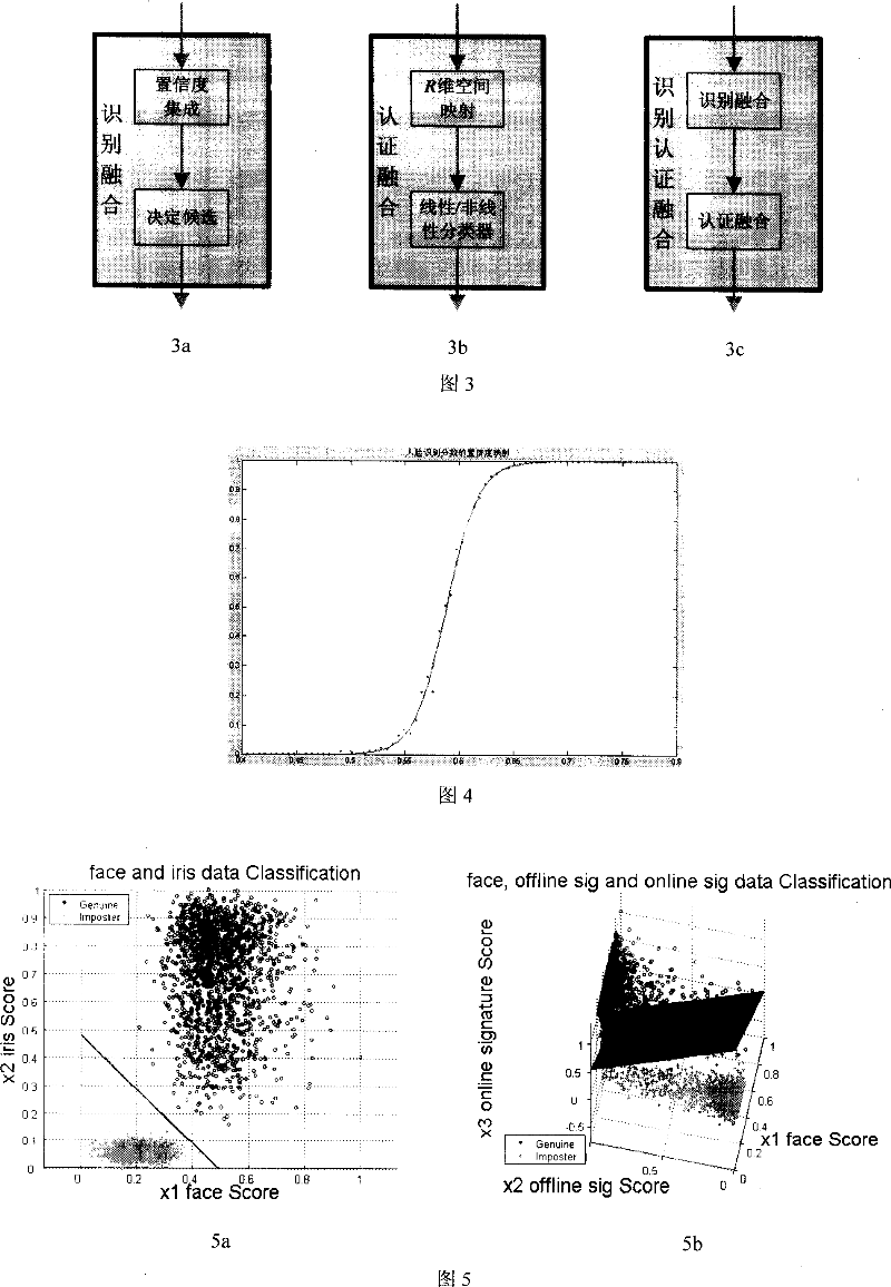 Biocharacteristics fusioned identity distinguishing and identification method