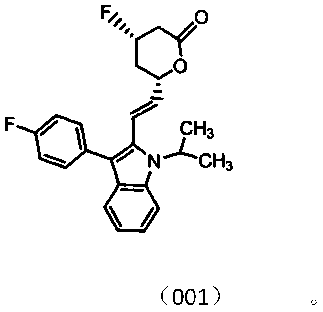 Multi-substituted indole statin fluorine-containing modification and use thereof